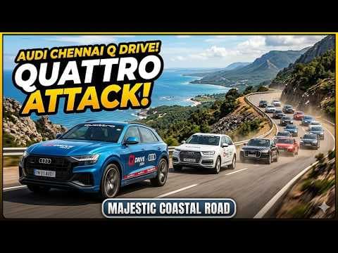 Audi Chennai Q Drive 2025 | Quattro Attack on Majestic Coastal Roads! | Jubilant MotorWorks
