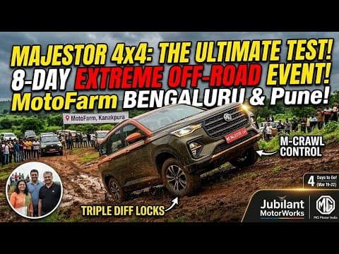 MG Majestor EXTREME Off-Road Test: India’s First D+ SUV Pushed to the Limit! 🏔️🚜